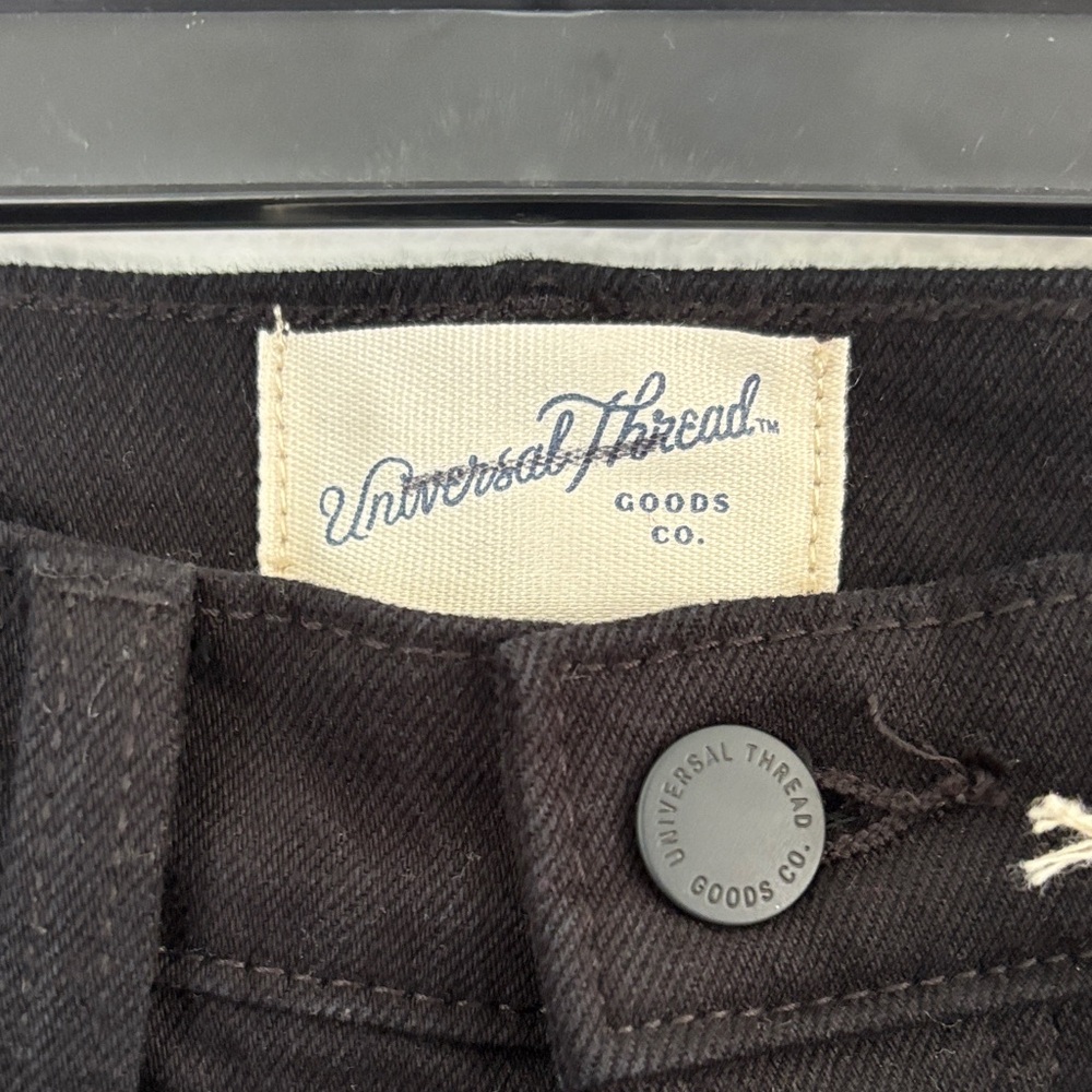 Universal Thread Highest Straight Black Denim Jea… - image 2
